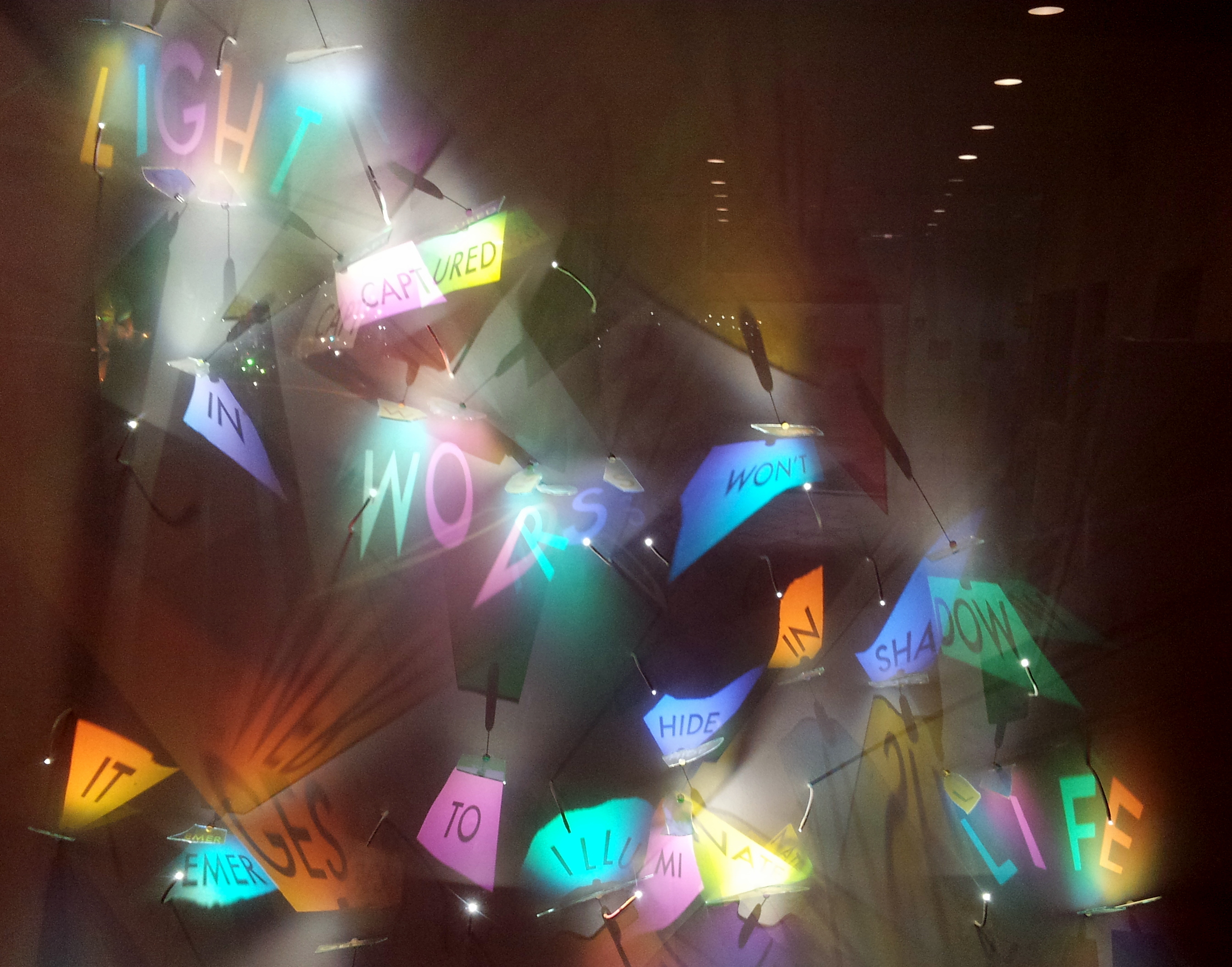 Art installation in the Indianapolis Marion County Public Library